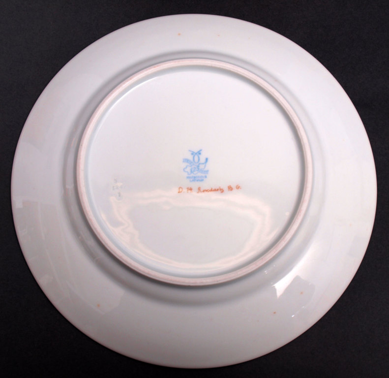 Decorative porcelain plate