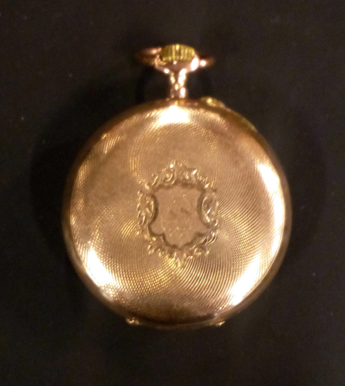 Женские золотые карманные часы 