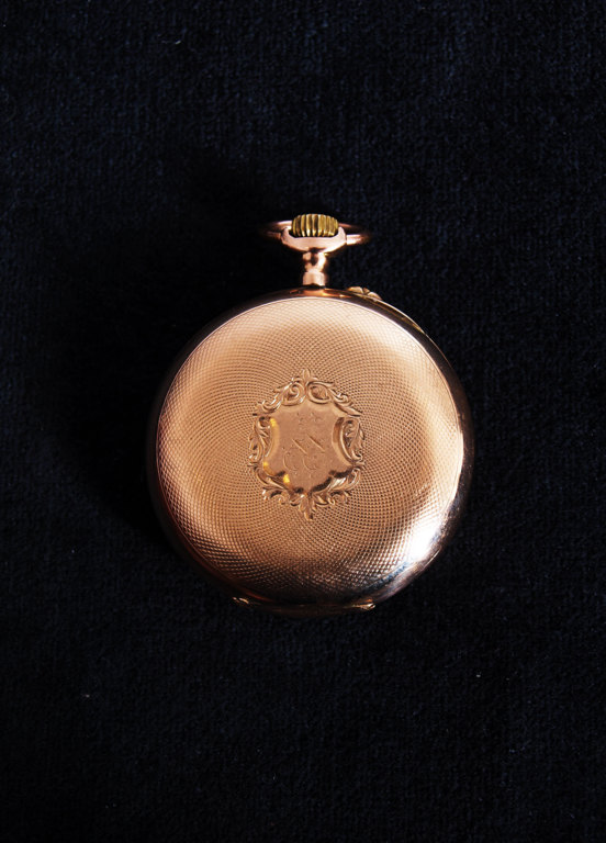 Women's gold pocket watch