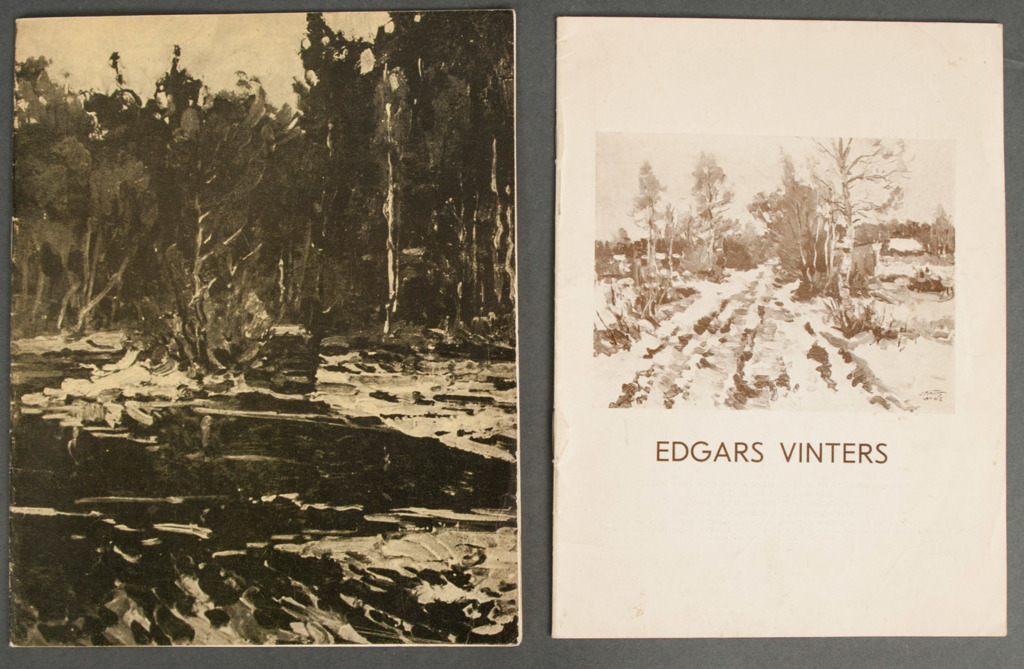 Gleznotāja Edgara Vintera darbu izstādes katalogi (2 gab.)