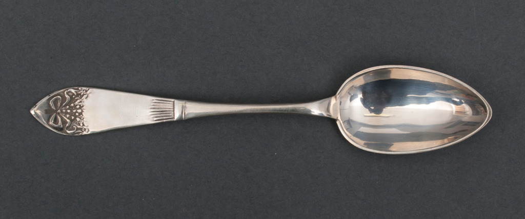 Silver spoons (12 piec.) with box