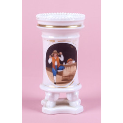 Porcelain vases in biedermeier style - couple 