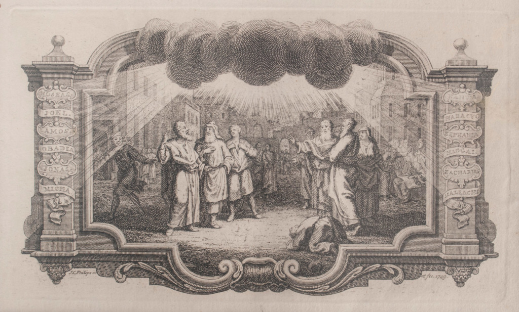 Lithographs series with biblical scenes