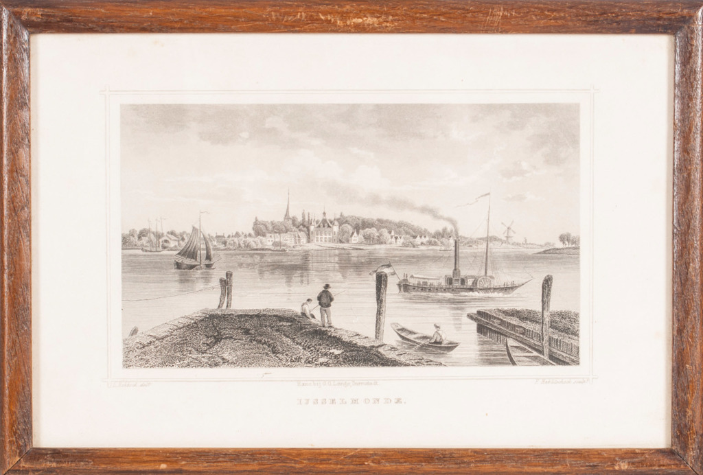 Lithographs series with city views