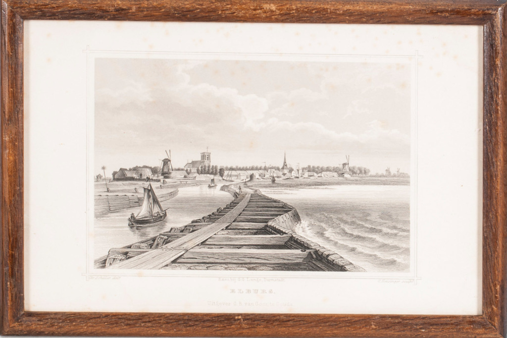 Lithographs series with city views