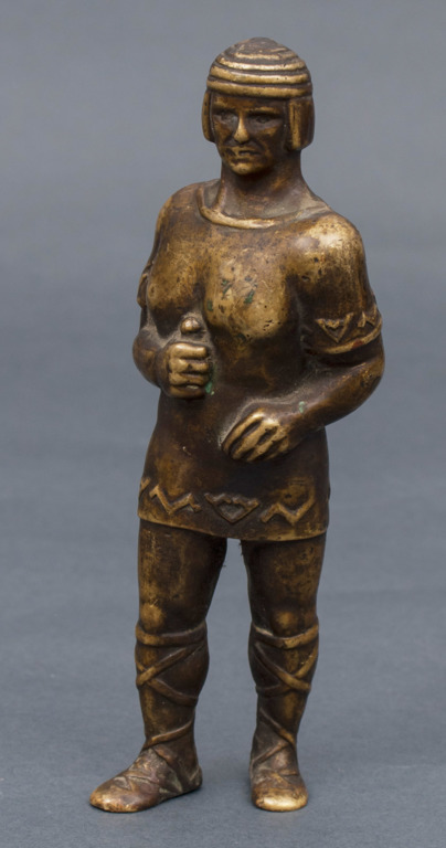 Bronze figure Ancient Latvian soldier