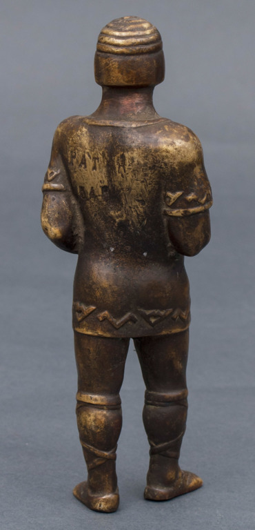 Bronze figure Ancient Latvian soldier