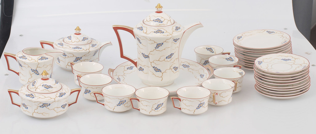 Porcelain tea - coffee set for 10 persons