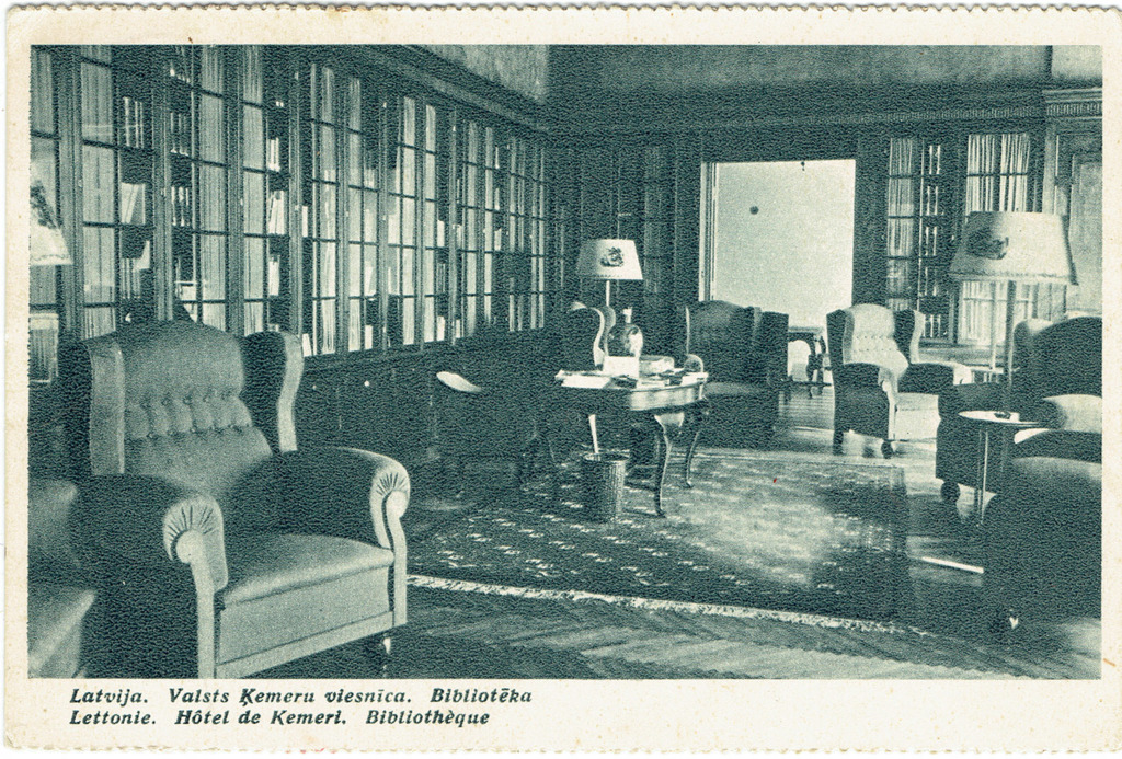 Atklātne “Latvija. Valsts Ķemeru viesnīca. Bibliotēka”