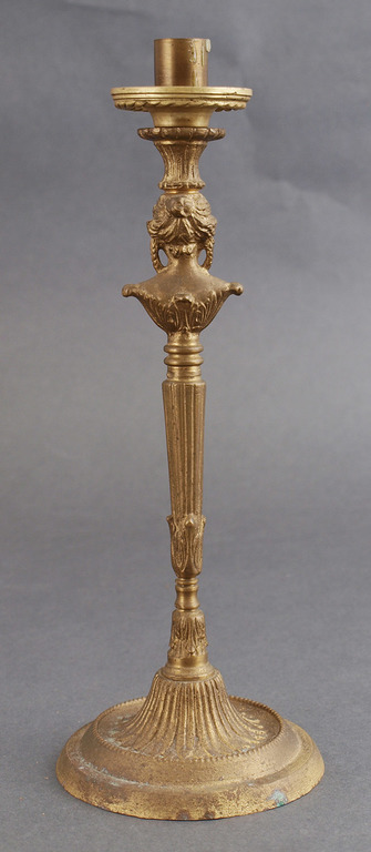 Art Nouveau bronze candlestick 