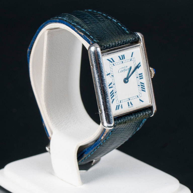 Cartier наручные часы с кожаным ремешком