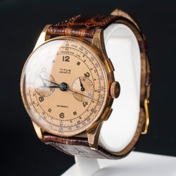 Gold wristwatch 'Titus Geneve'