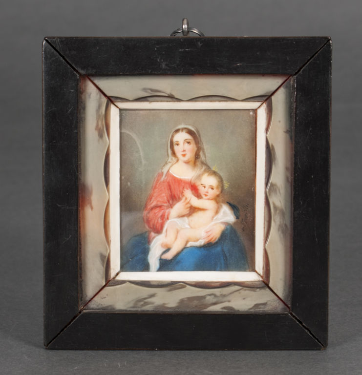 Miniature 'Madonna with child'