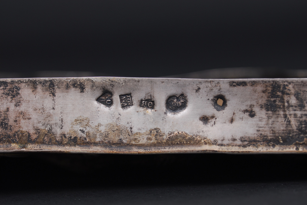 Guilded silver fragment of Bible silver case