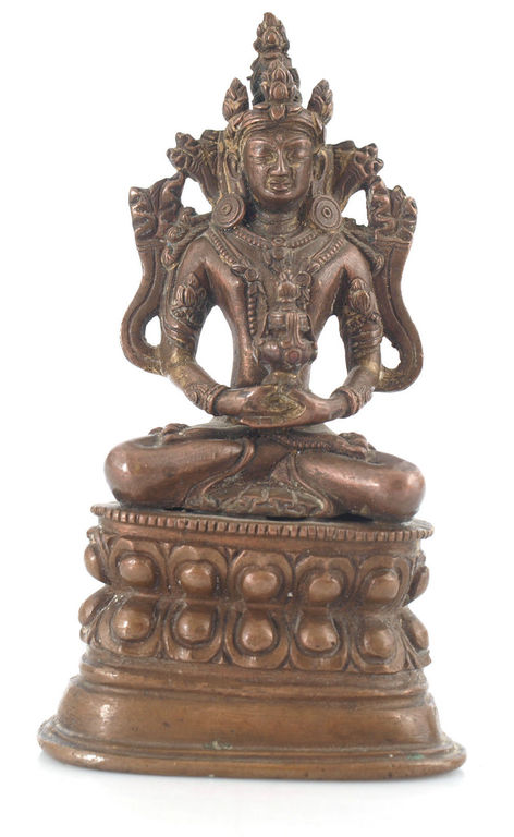 Antique Tibetian Buddhism copper figure Amitayus 