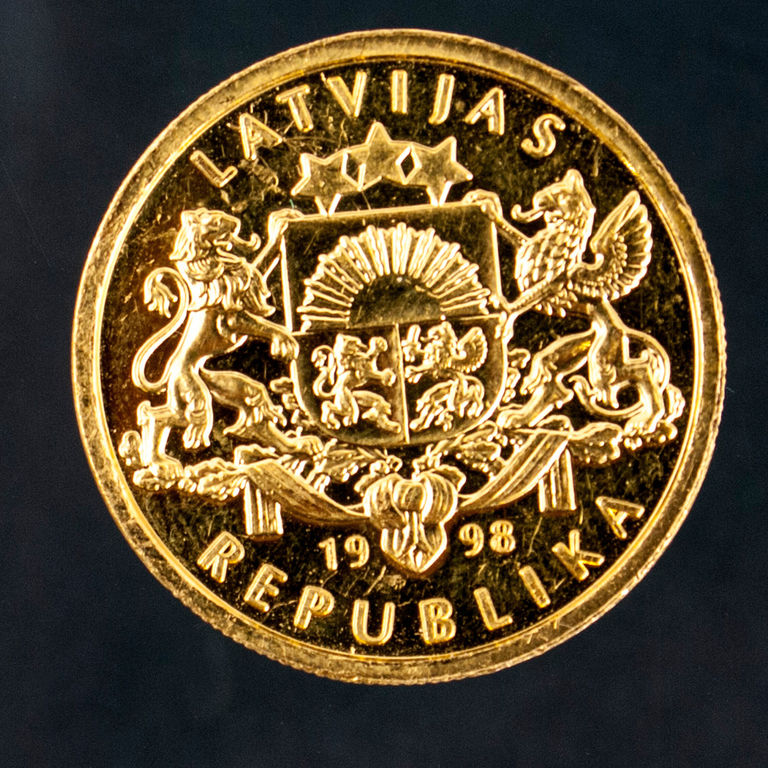 Zelta investīciju monēta - 100 Latu 