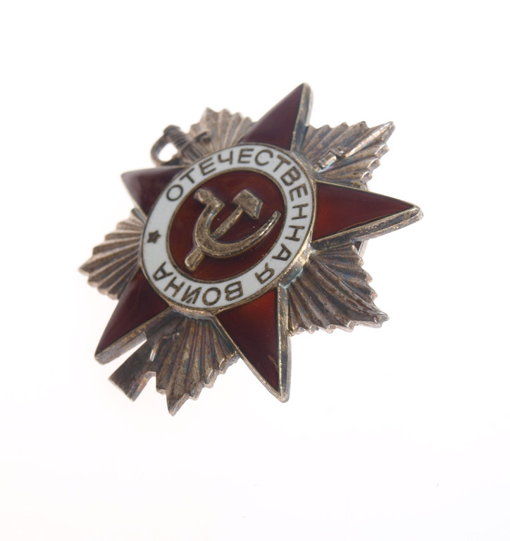 Tēvijas kara 2.pakāpes ordenis  NR. 5916226 ar apliecību