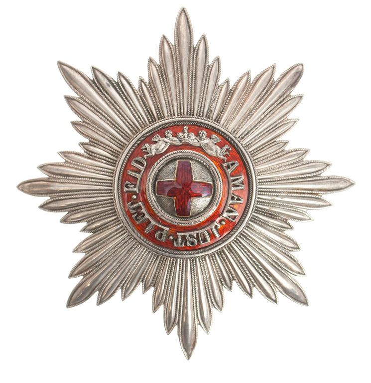 Императорский орден Святой Анны на серебряной звезды