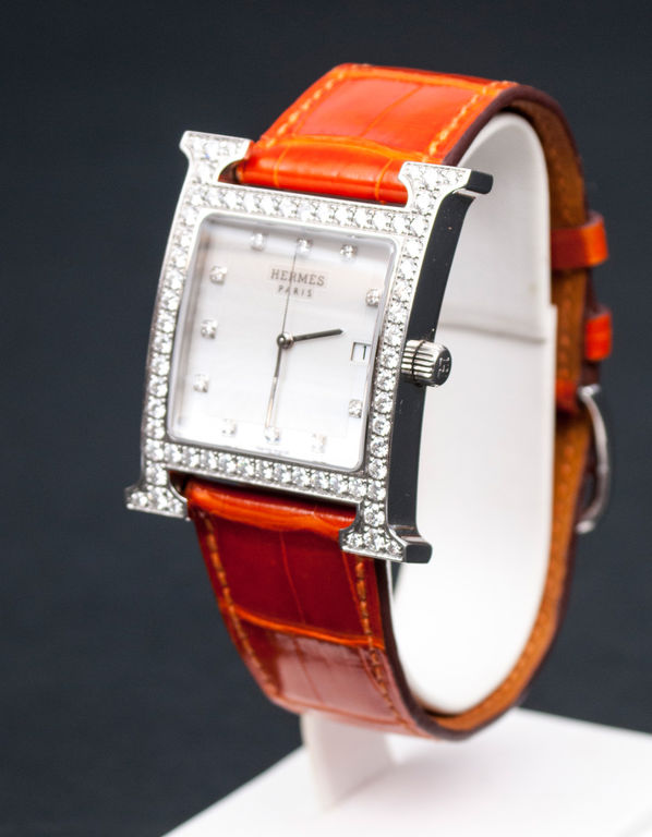 Наручные часы Hermes с бриллиантами