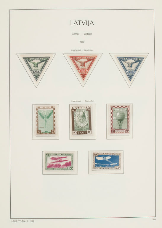 Коллекция марок ''Латвия''