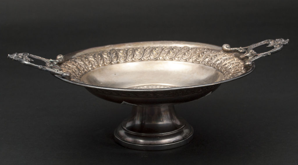 Silver-plated candy dish