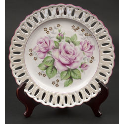 Porcelain plate ''Rose