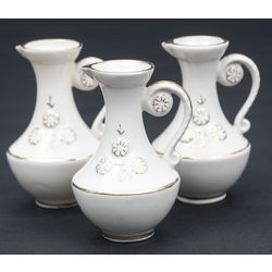 Porcelain jar miniatures (3 pcs)