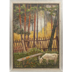 Landscape with goat