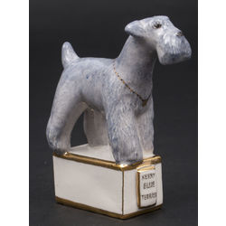 Фарфоровая статуэтка ''Kerry blue terrier