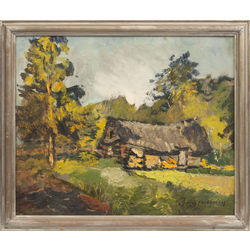 Landscape with little house