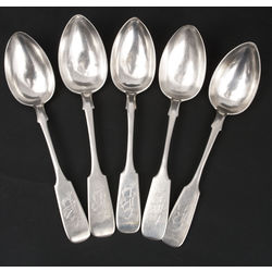 Silver spoons (5 piec.)