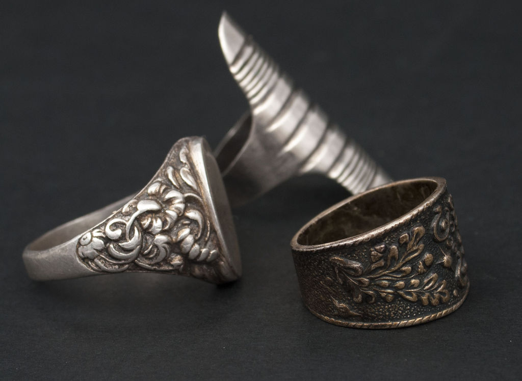 Set of silver rings (3 piec.)
