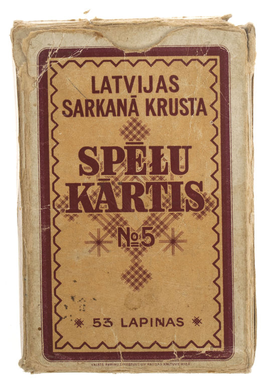 Игральные карты No.5, Латвийский Красный Крест 