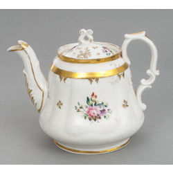 Second half of 19th century Russia KuznetsovPorcelain tea pot
