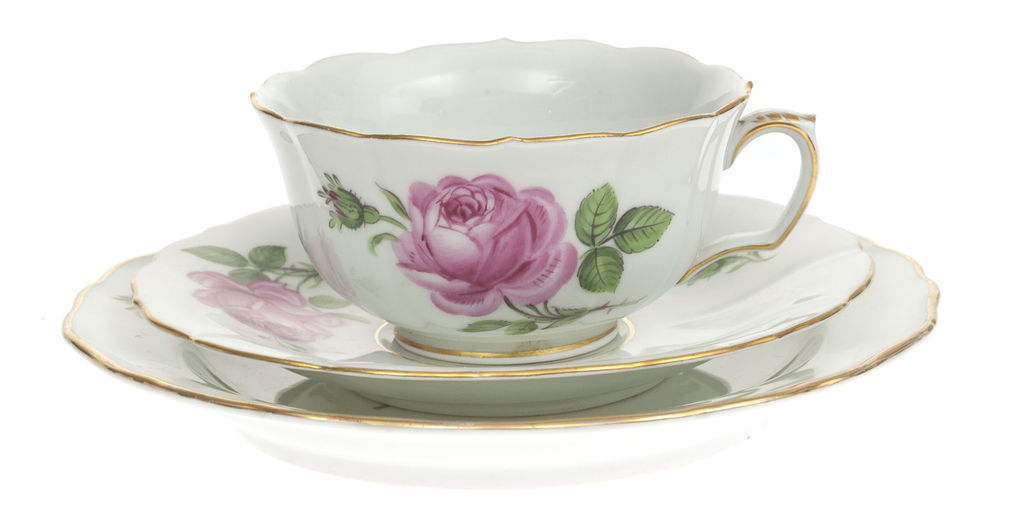 Porcelain tea-coffee set for 2 'Rose'