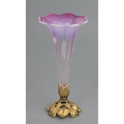 Opal glass vase