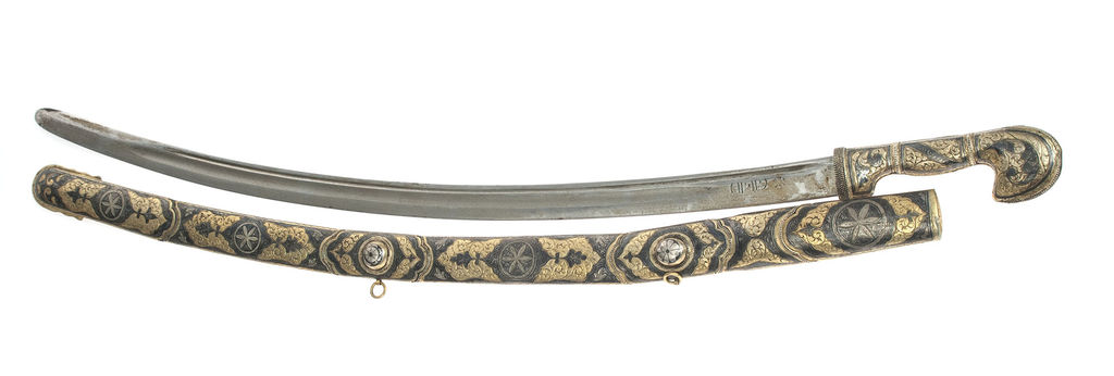 Silver sword in Kubachi technique