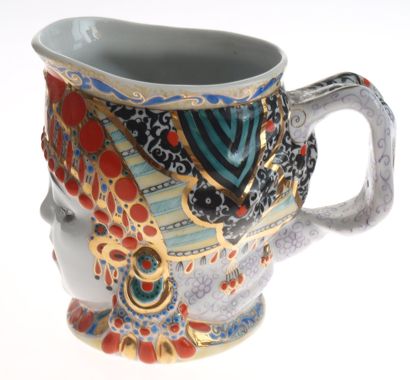 Decorative porcelain mug