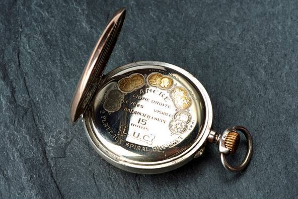Guilded silver pocket watch L.U.C. Chopard