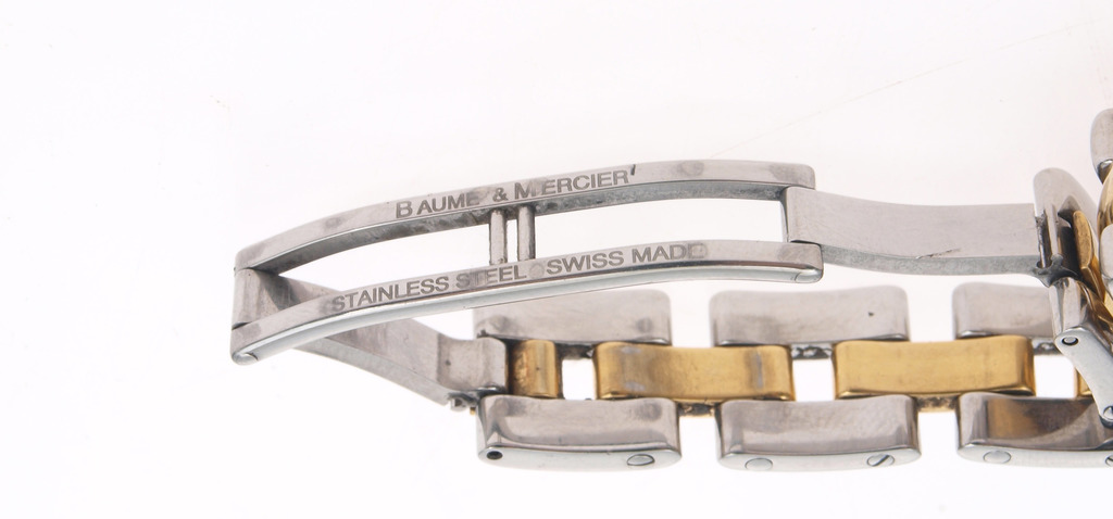 Women guilded metal wristwatch Baume Mercier