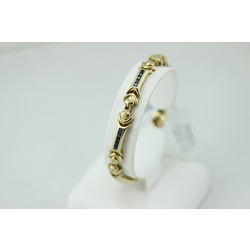 Gold bracelet with brilliants, sapphires