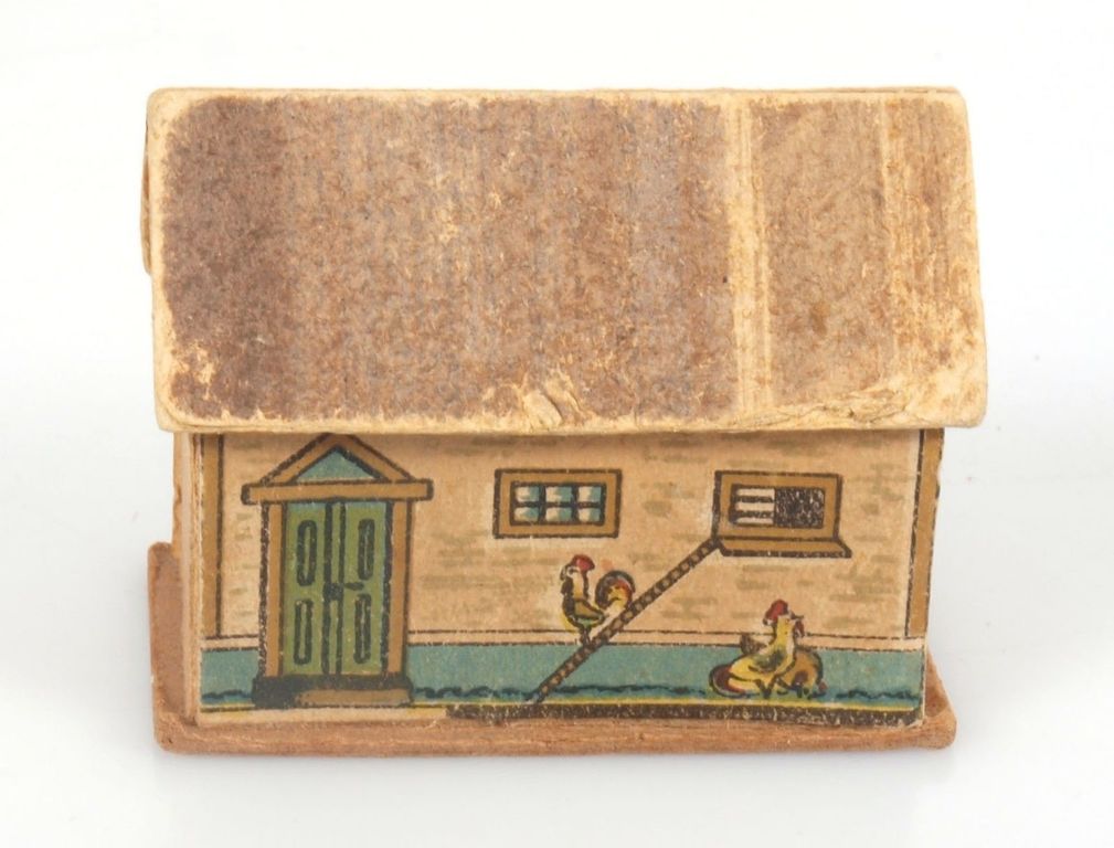 Vintage miniature wood and penny toy collection, Germany