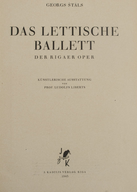 Grāmata - Das Lettische Ballett Der Rigaer Oper
