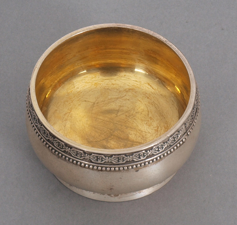 Silver dish for spices