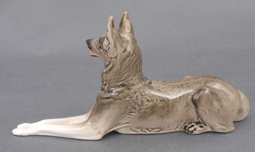 Porcelain figurine German Shepherd Dog