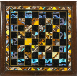 Chess surface with butterfly wings