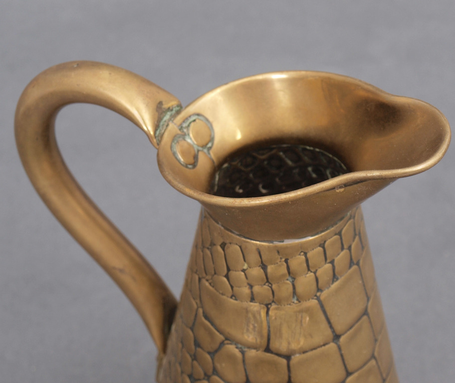 Brass coffee pot in art deco style