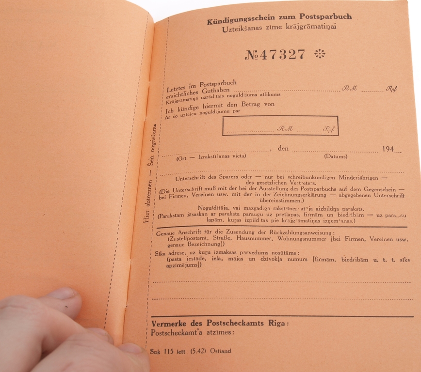 German mail document set (4 pcs.)