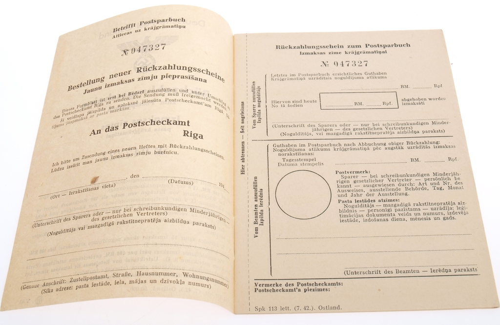 German mail document set (4 pcs.)