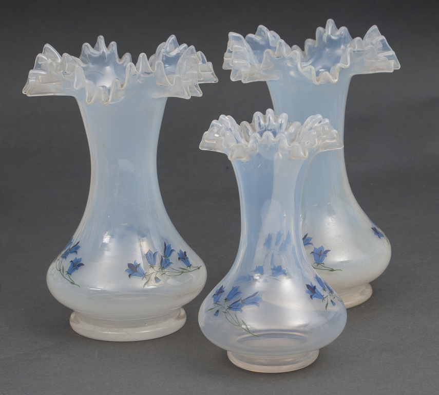 Glass vases (3 pcs.)